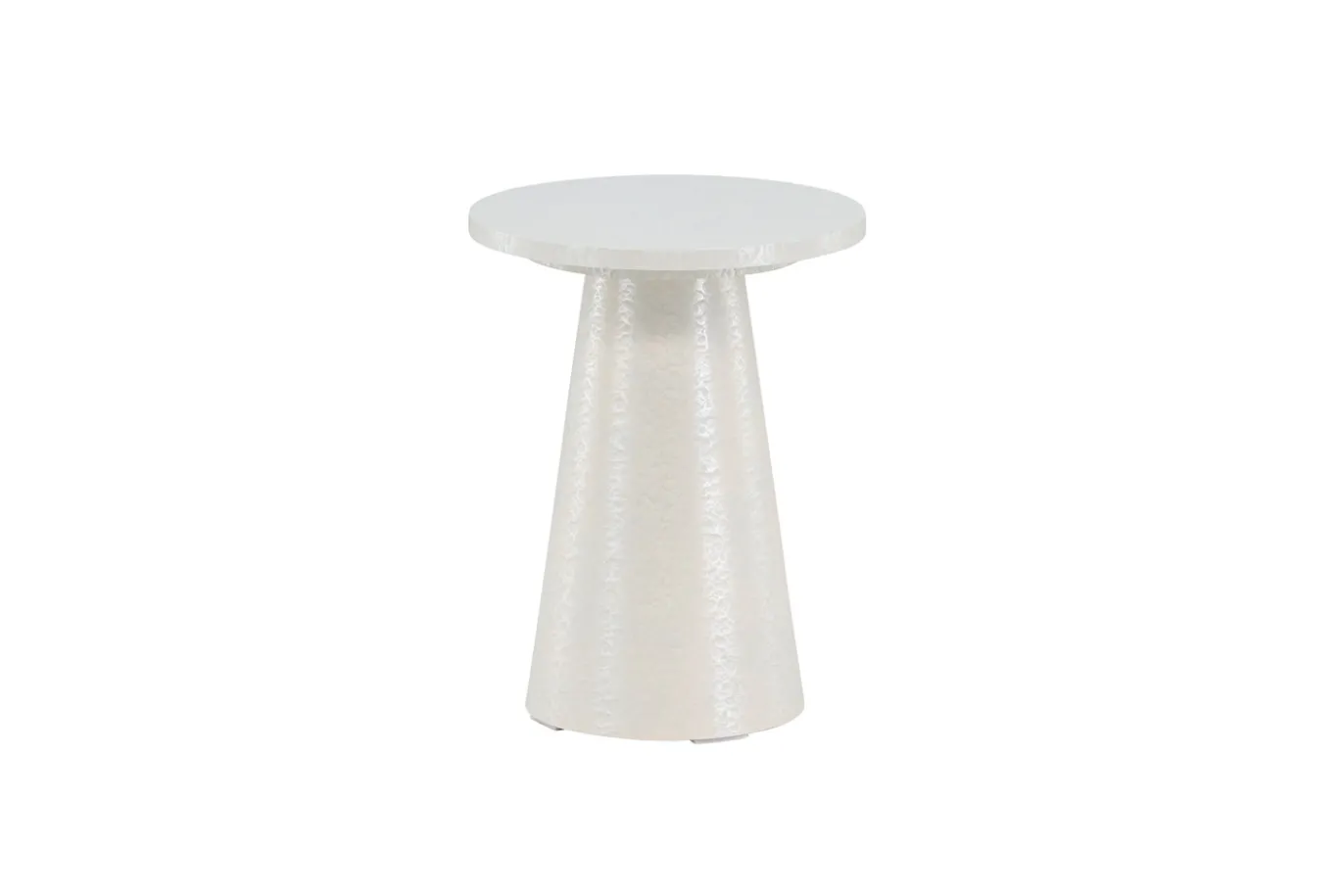 Fjôrd Bijzettafel Lanzo Glossy Wit ⌀35cm