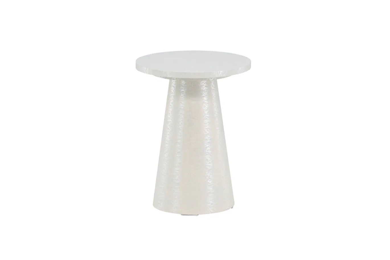 Fjôrd Bijzettafel Lanzo Glossy Wit ⌀35cm