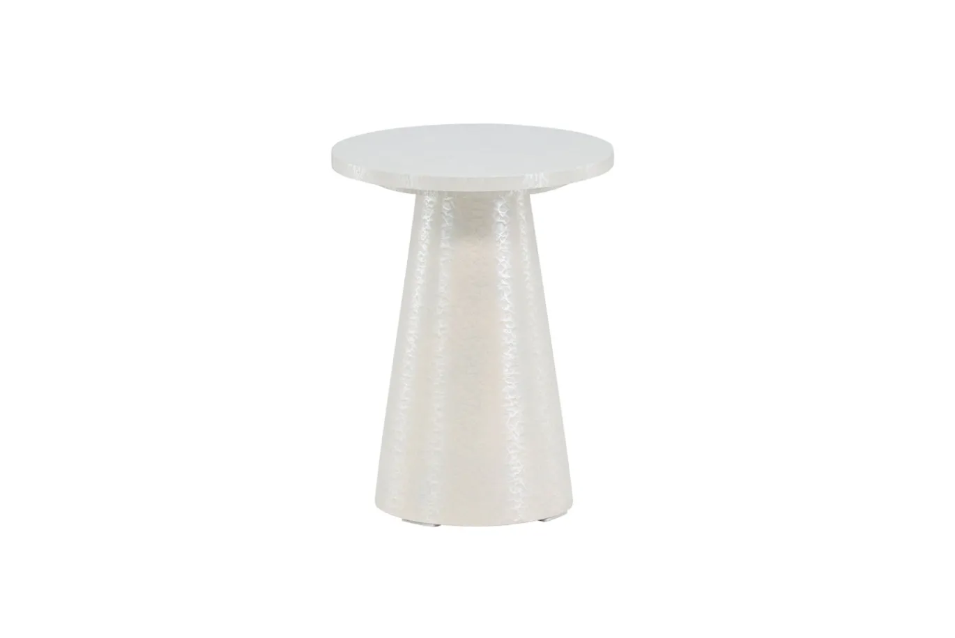 Fjôrd Bijzettafel Lanzo Glossy Wit ⌀35cm