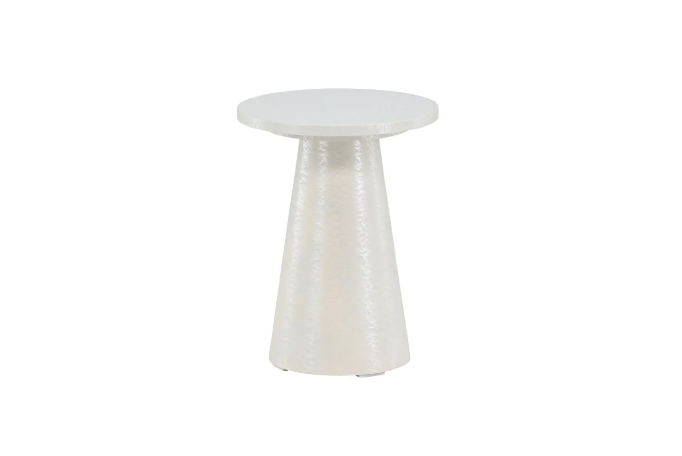 Fjôrd Bijzettafel Lanzo Glossy Wit ⌀35cm