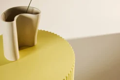 Fjôrd Bijzettafel Lenox Geel ø30,5cm