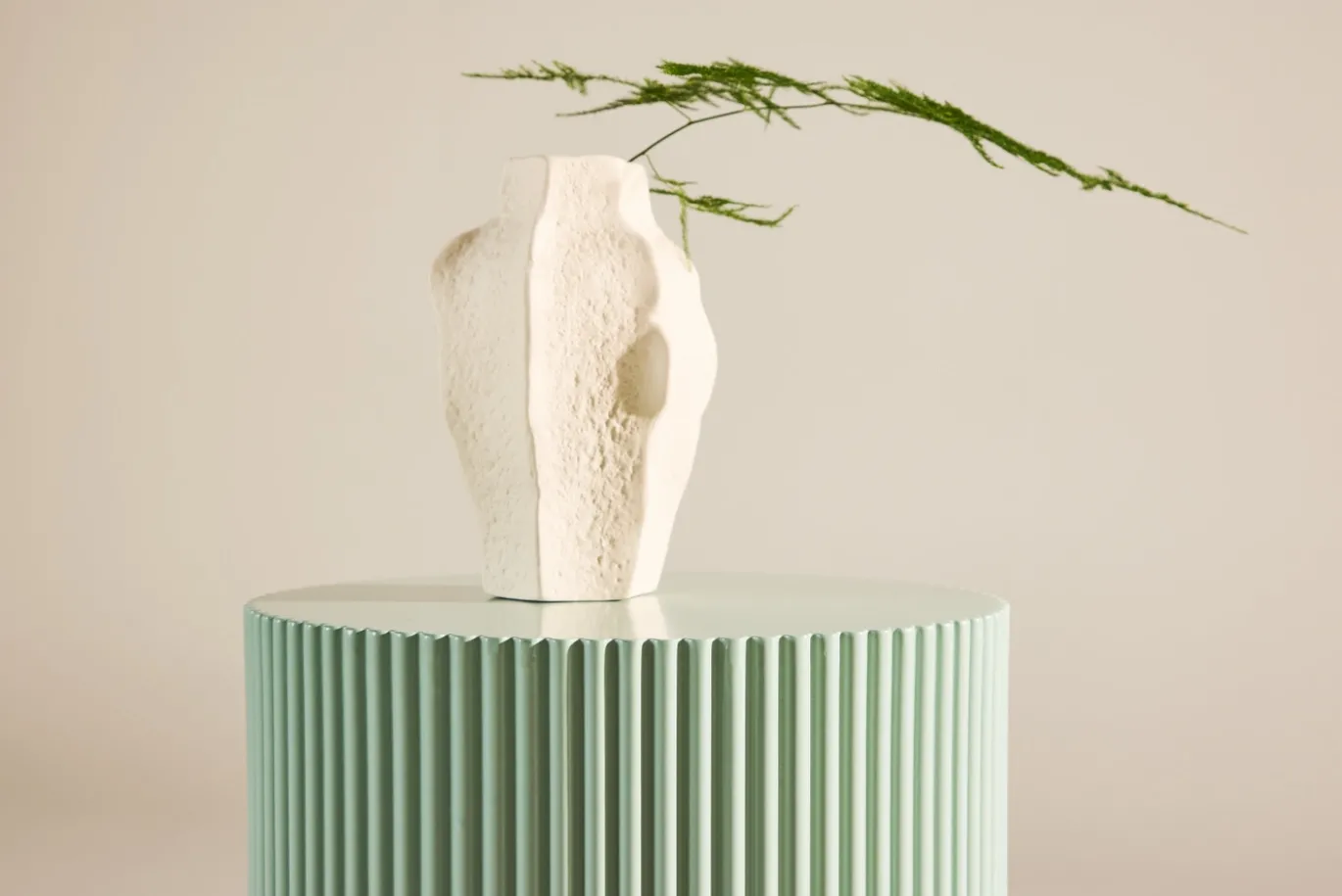 Fjôrd Bijzettafel Lenox Lichtgroen ø30,5cm