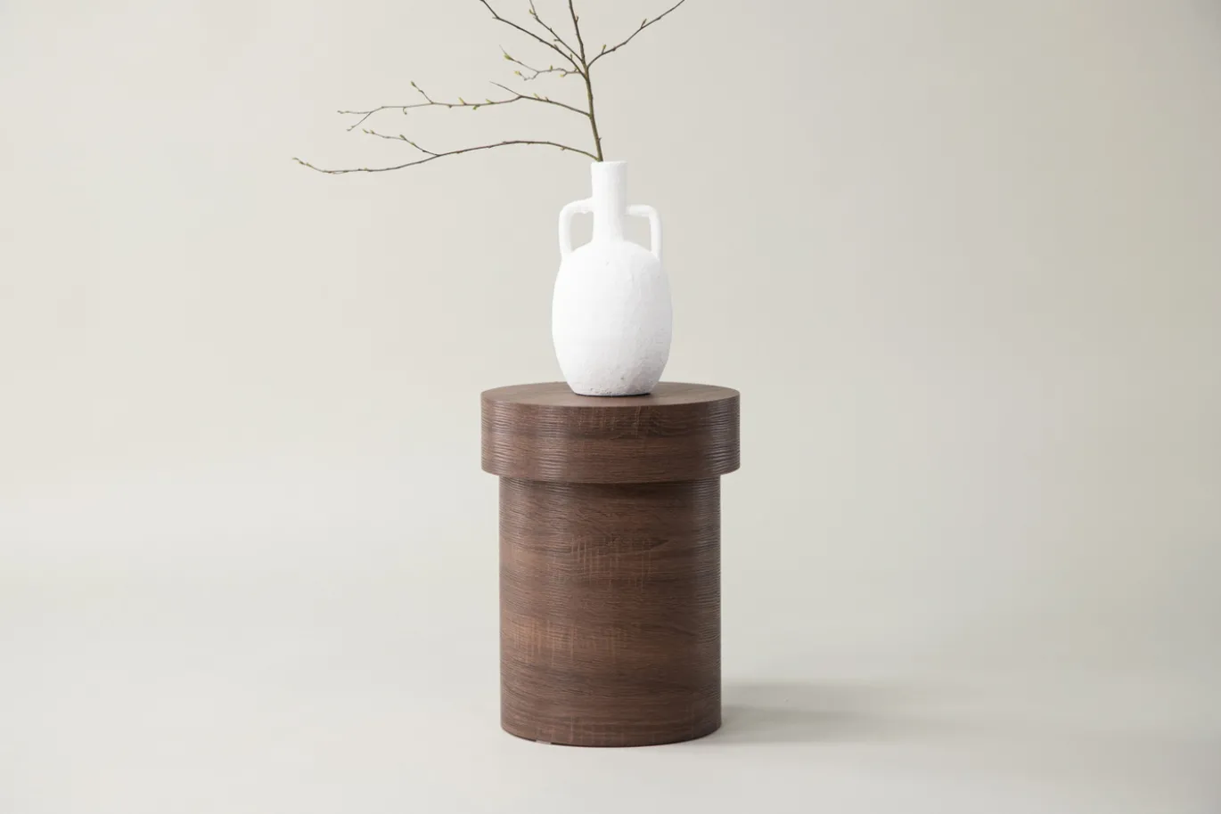 Fjôrd Bijzettafel Malung Bruin ⌀35cm