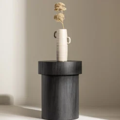 Fjôrd Bijzettafel Malung Zwart ⌀35cm