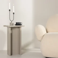 Fjôrd Bijzettafel Molde Taupe MDF