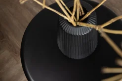 Fjôrd Bijzettafel Namsos Ø40cm Zwart MDF