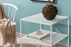 Fjôrd Bijzettafel Netz 60x55cm Wit