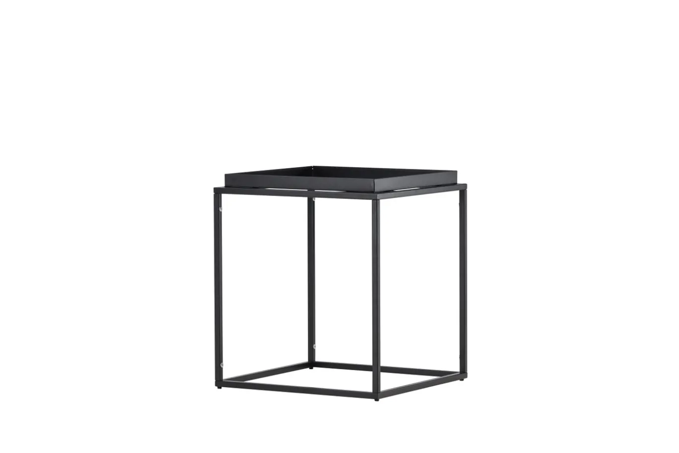Fjôrd Bijzettafel Porto Zwart 45x45cm