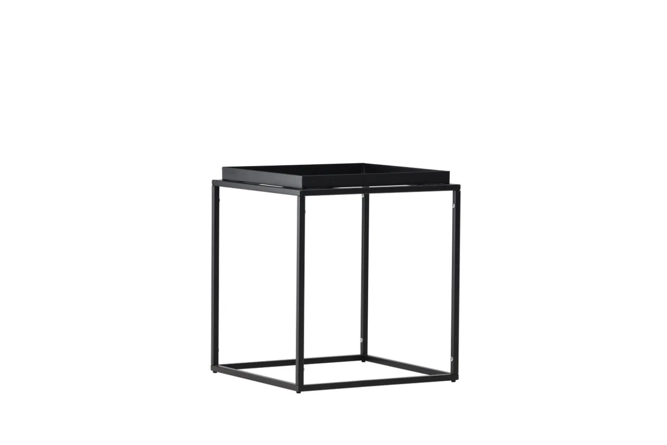 Fjôrd Bijzettafel Porto Zwart 45x45cm