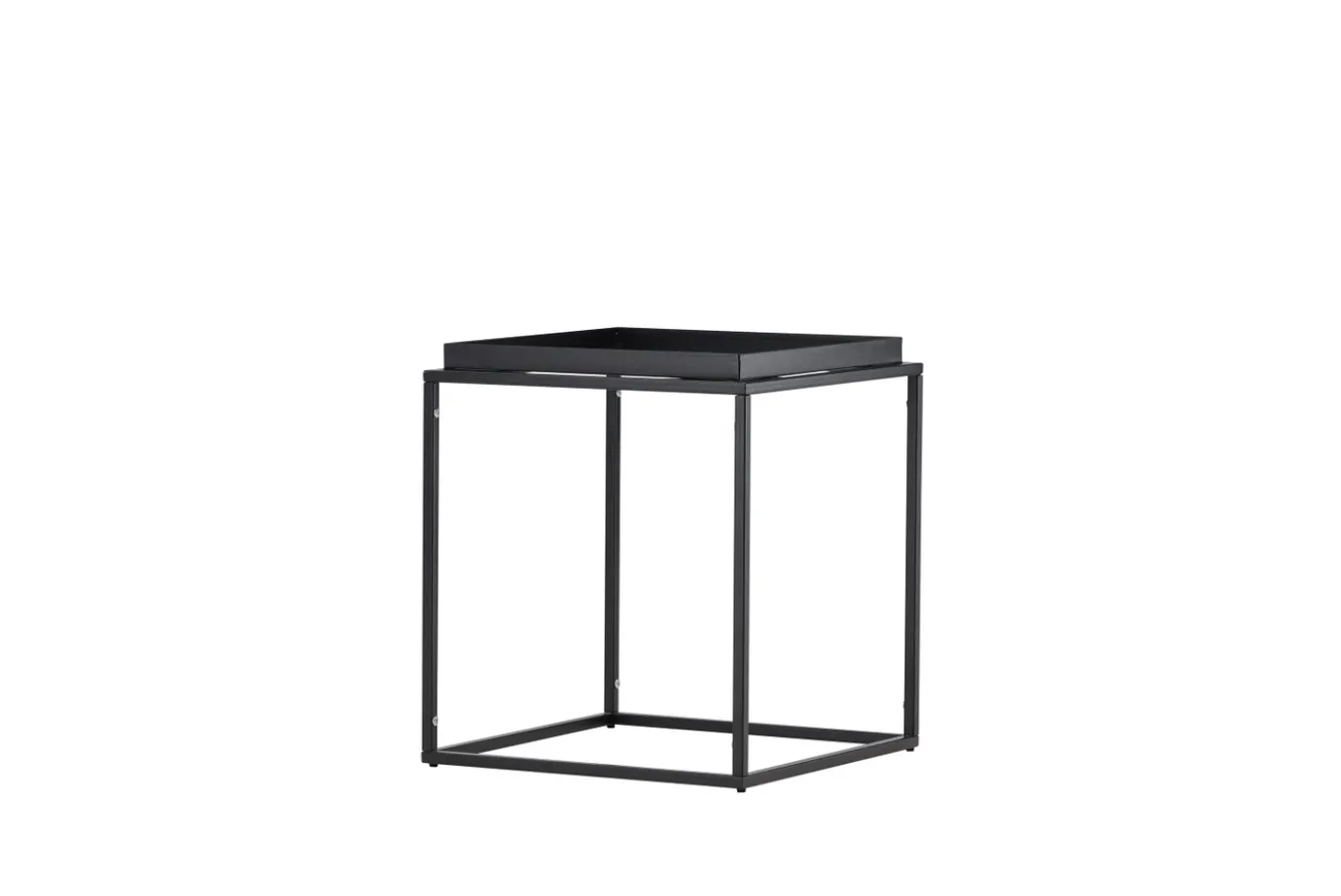 Fjôrd Bijzettafel Porto Zwart 45x45cm
