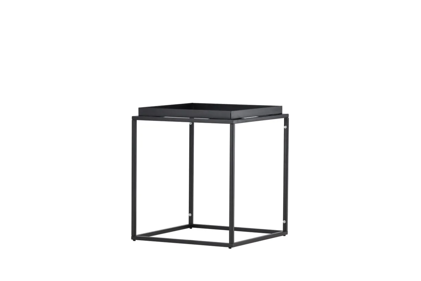 Fjôrd Bijzettafel Porto Zwart 45x45cm