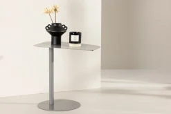 Fjôrd Bijzettafel San Jose Staal Lichtgrijs