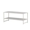 Fjôrd Bijzettafel Staal Staal Beige 102x43cm