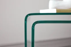 Fjôrd Bijzettafel Telemark Set van 2 Glas Helder