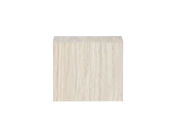 Fjôrd Bijzettafel York Beige Travertinlook 35x25cm
