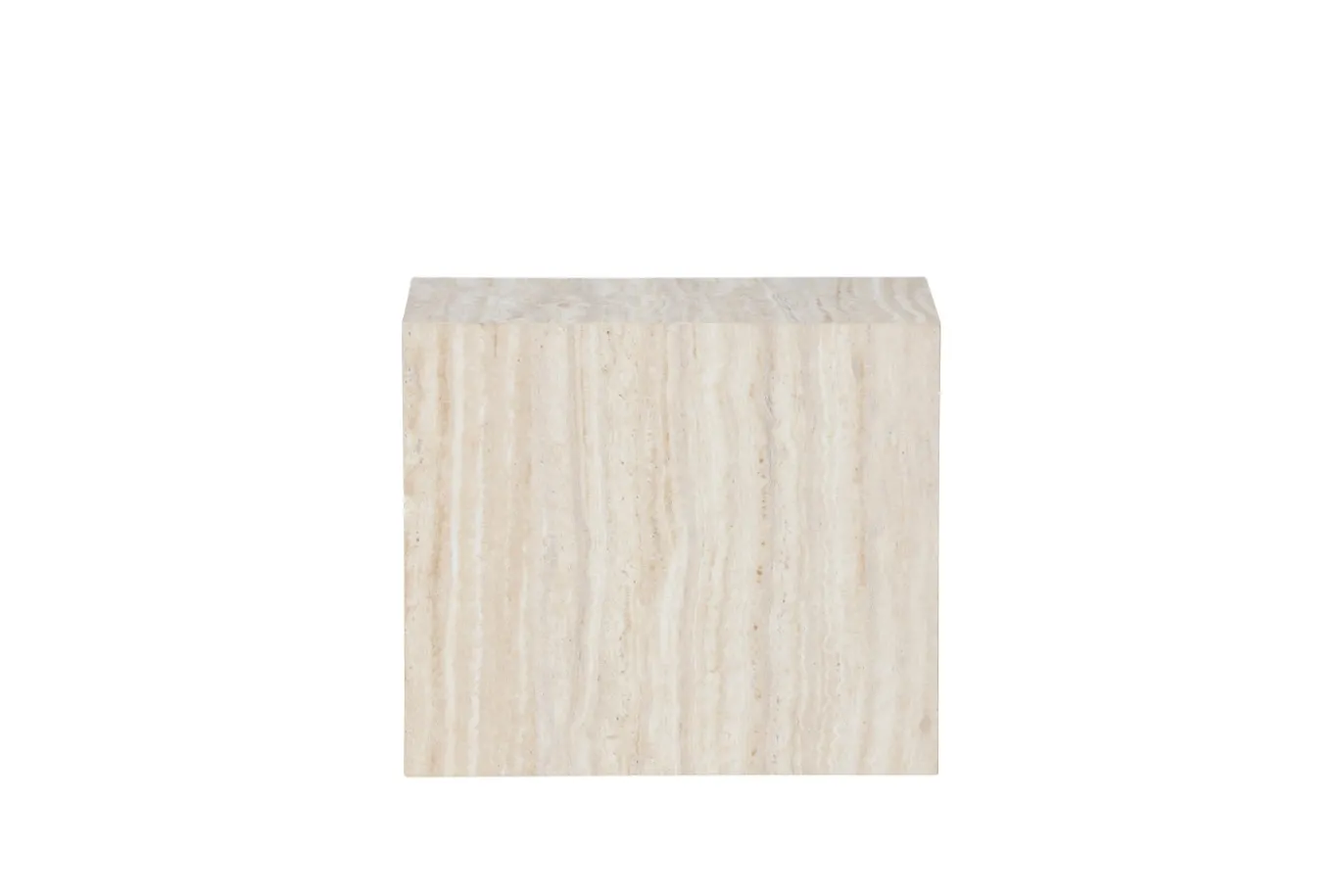 Fjôrd Bijzettafel York Beige Travertinlook 35x25cm