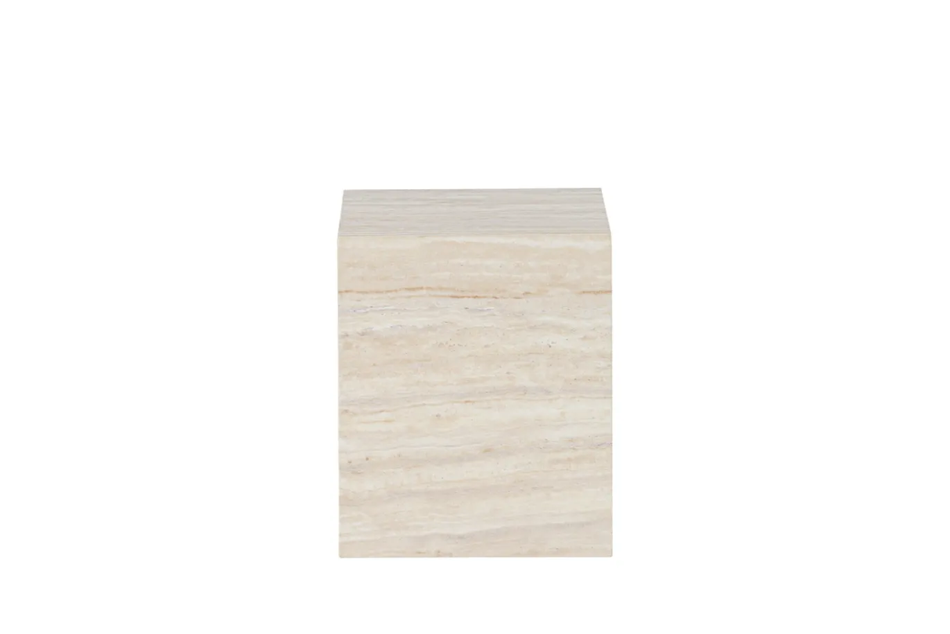 Fjôrd Bijzettafel York Beige Travertinlook 35x25cm