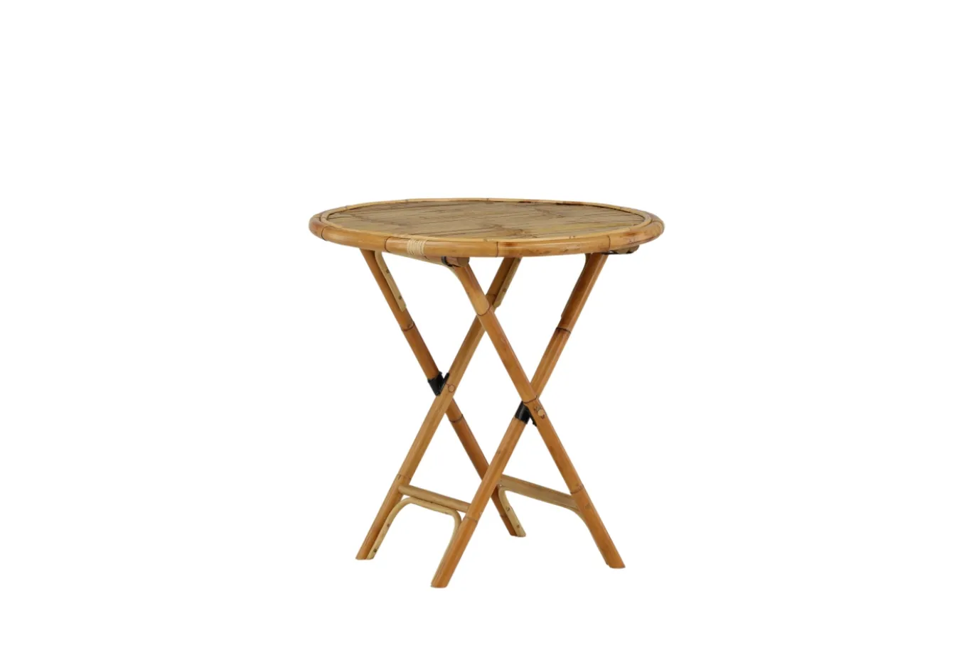 Fjôrd Bistrotafel Cane Ø80cm Rotan Naturel