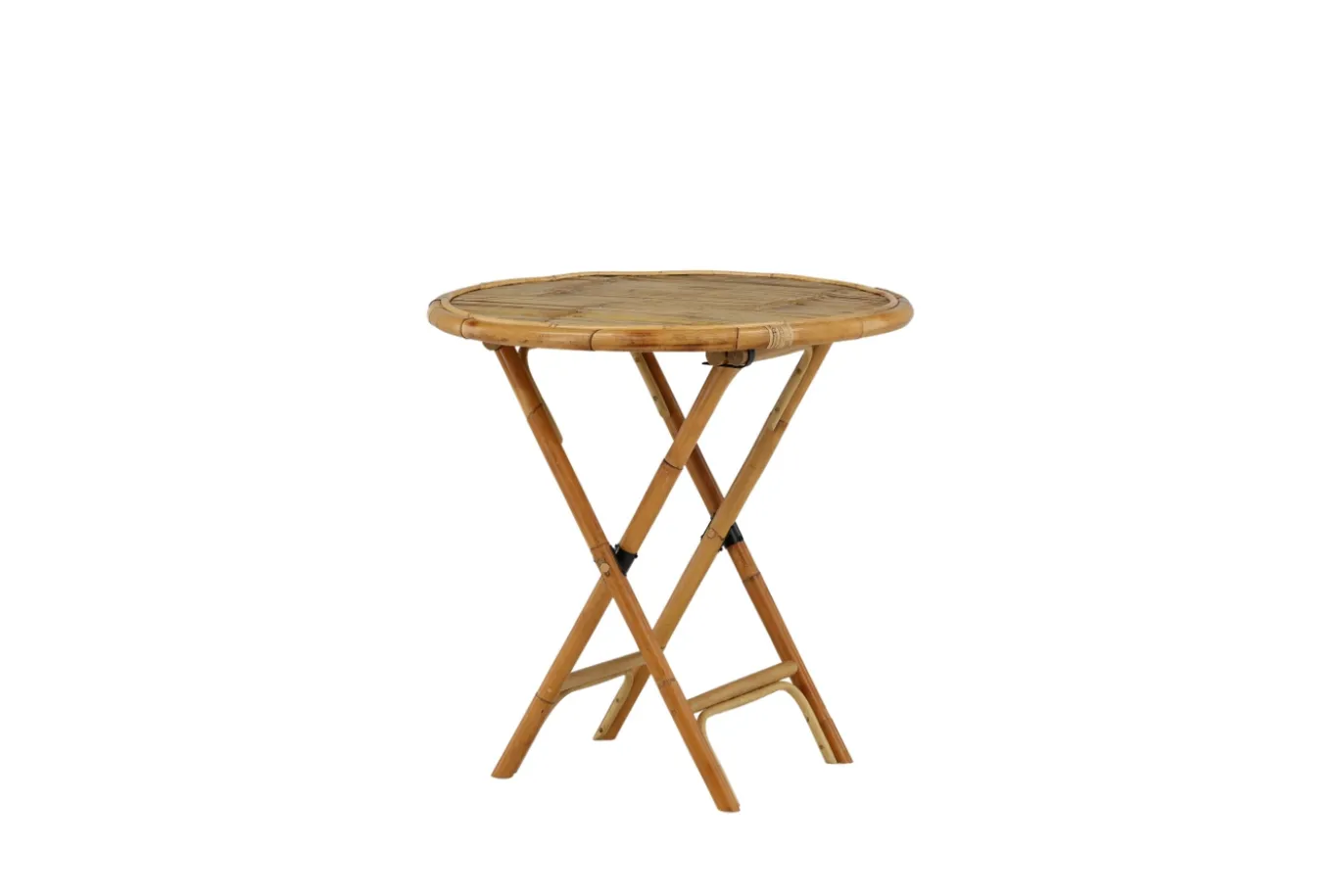 Fjôrd Bistrotafel Cane Ø80cm Rotan Naturel
