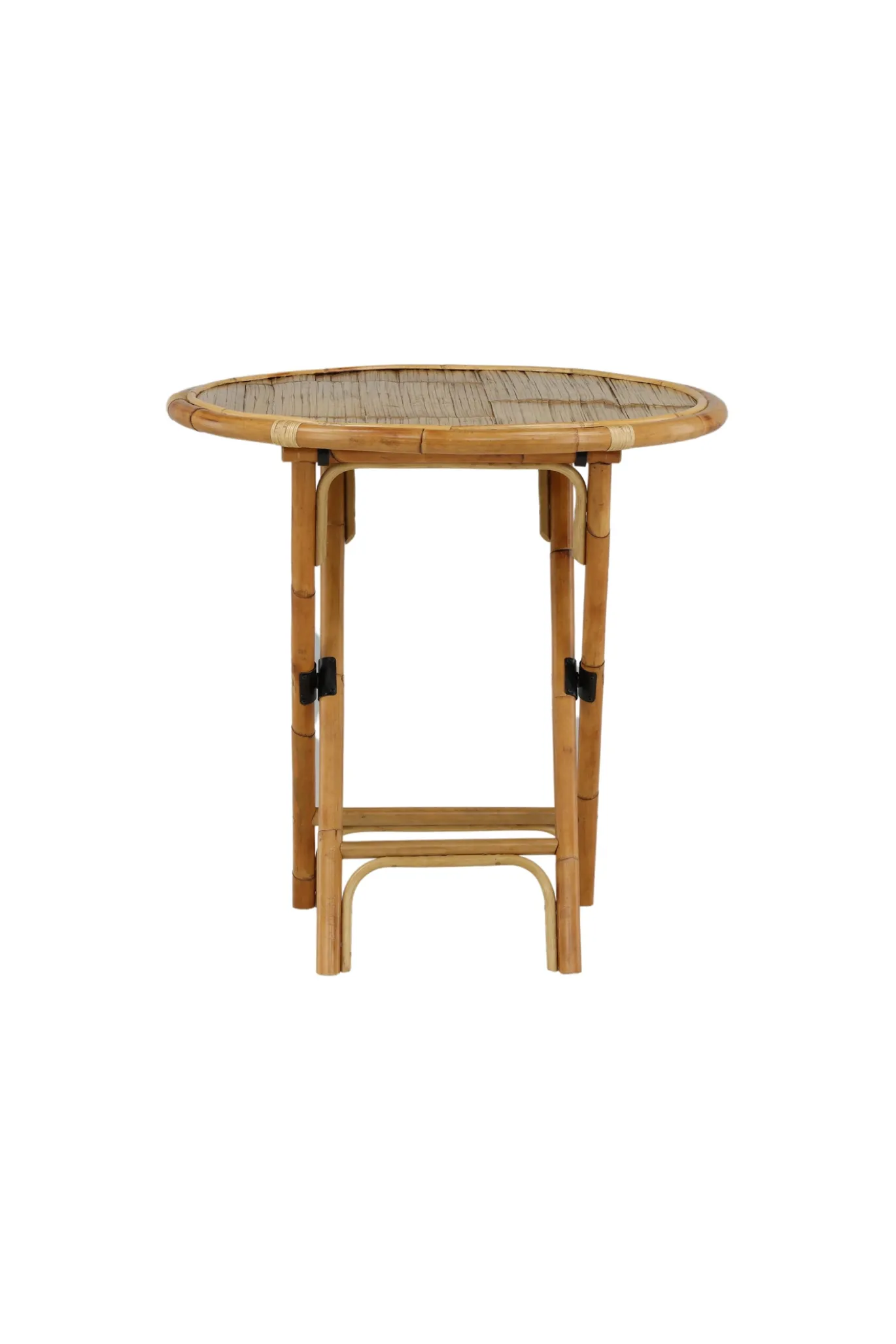 Fjôrd Bistrotafel Cane Ø80cm Rotan Naturel