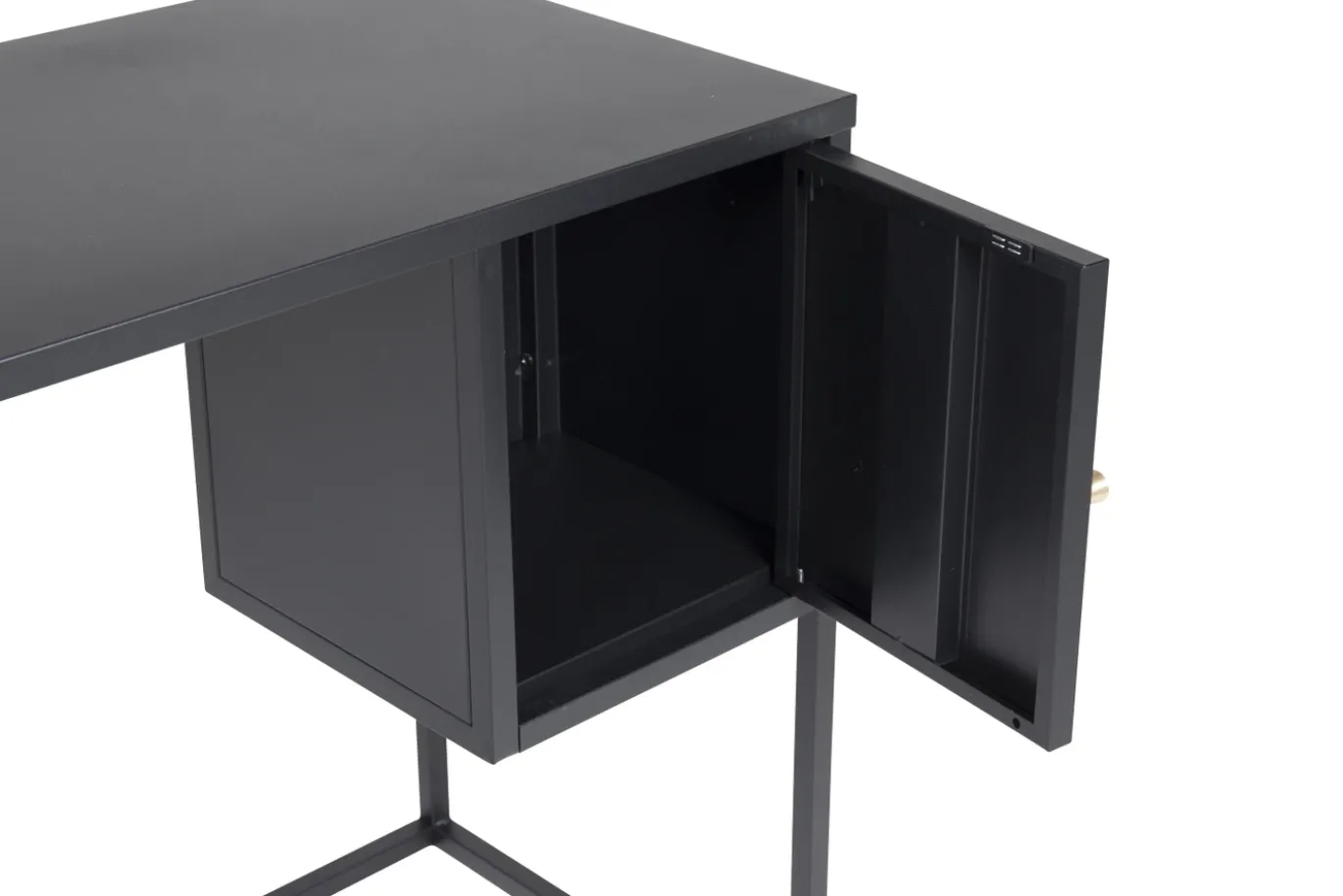 Fjôrd Bureau Bakal Zwart 95x45cm