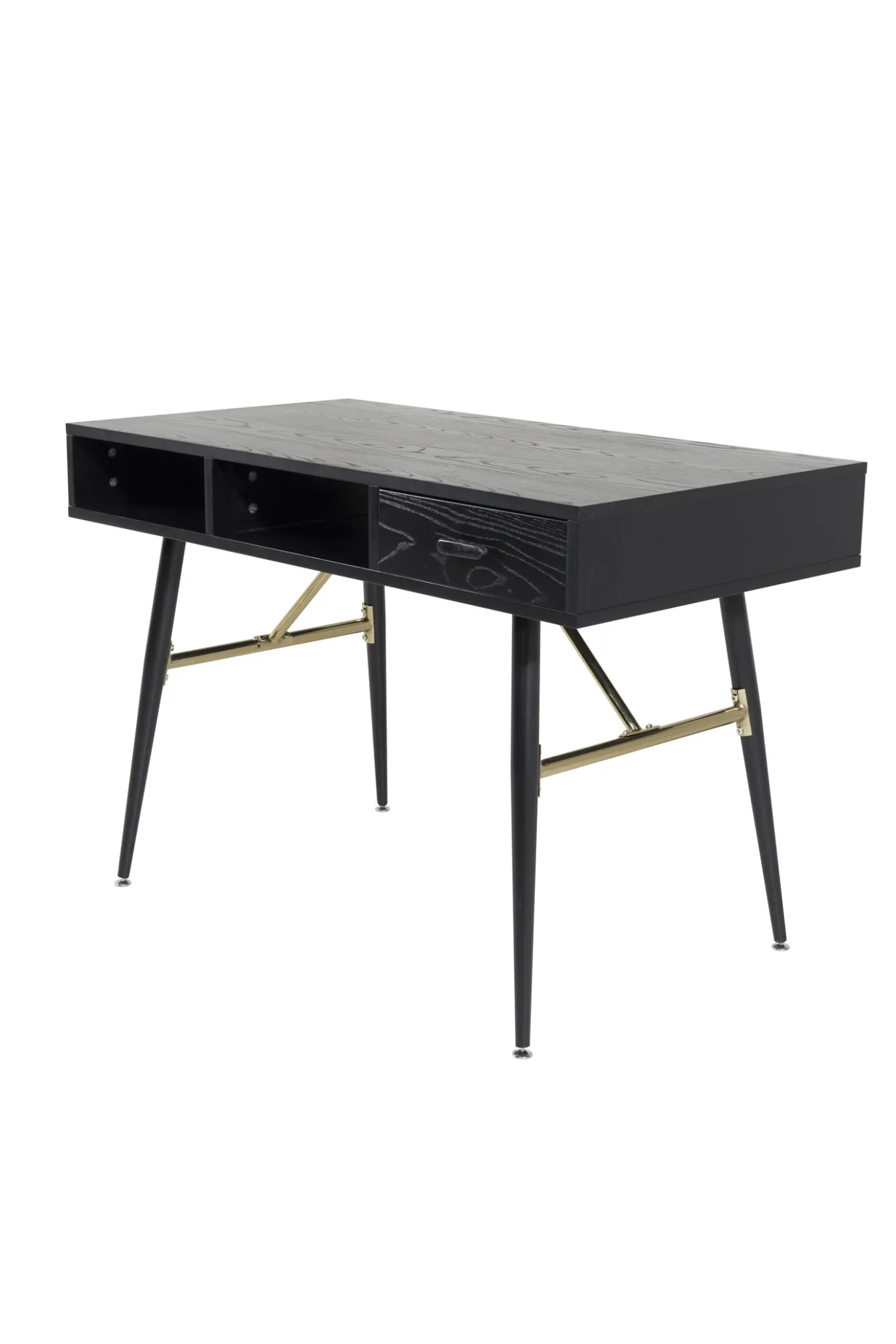 Fjôrd Bureau Gold Zwart 110cm
