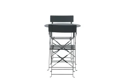 Fjôrd Caféset Marseille Staal Bistro Set Donkergrijs