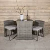 Fjôrd Caféset Savanna Grijs Wicker