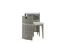 Fjôrd Caféset Savanna Grijs Wicker