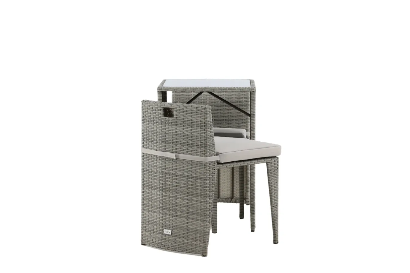 Fjôrd Caféset Savanna Grijs Wicker
