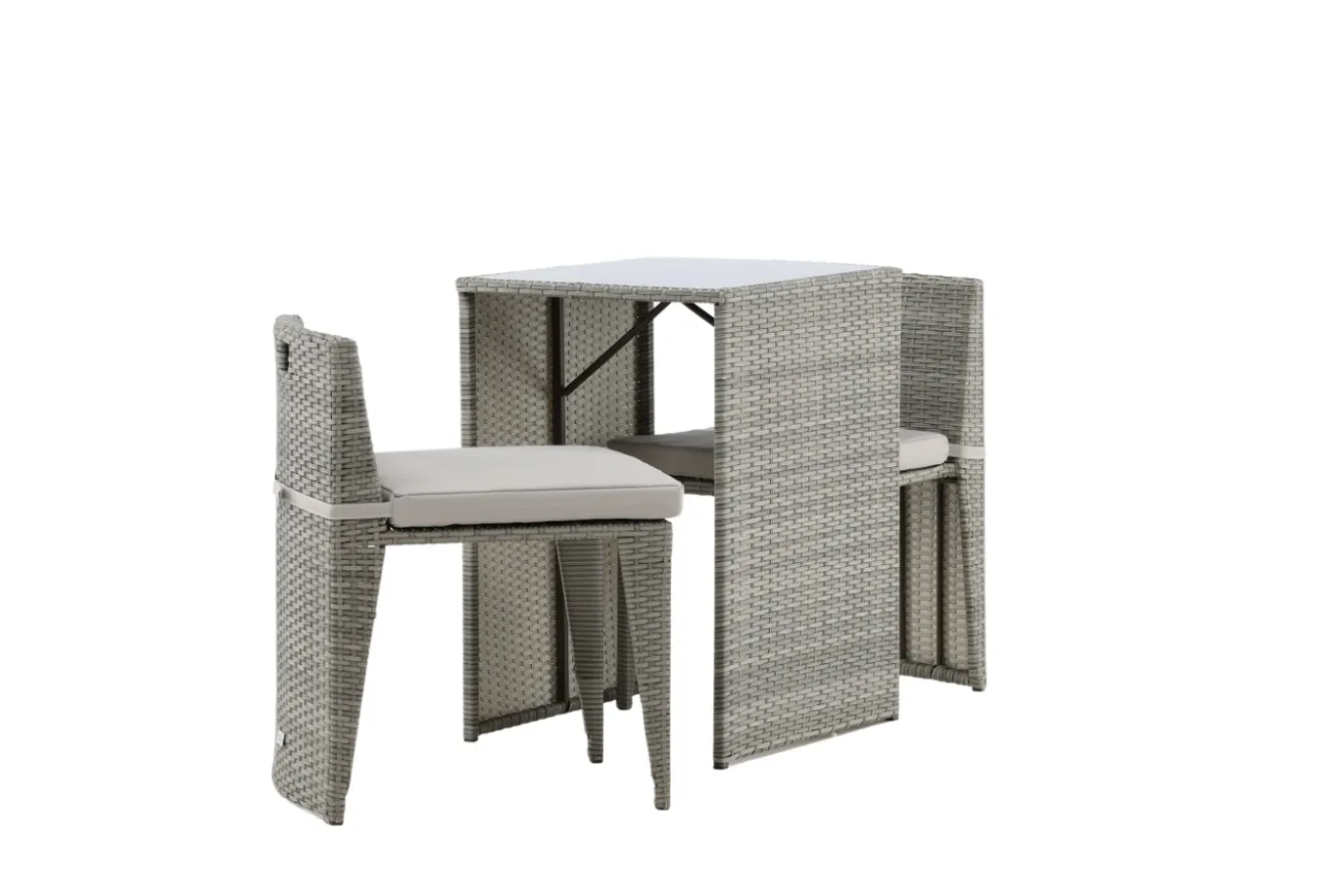 Fjôrd Caféset Savanna Grijs Wicker