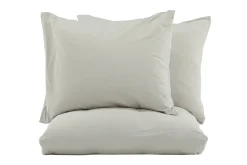 Fjôrd Dekbedovertrek Mila Set Katoen Gauze Lichtgrijs 240x220cm