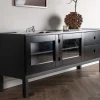 Fjôrd Dressoir Alcoa Mat Zwart Mdf