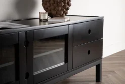 Fjôrd Dressoir Alcoa Mat Zwart Mdf