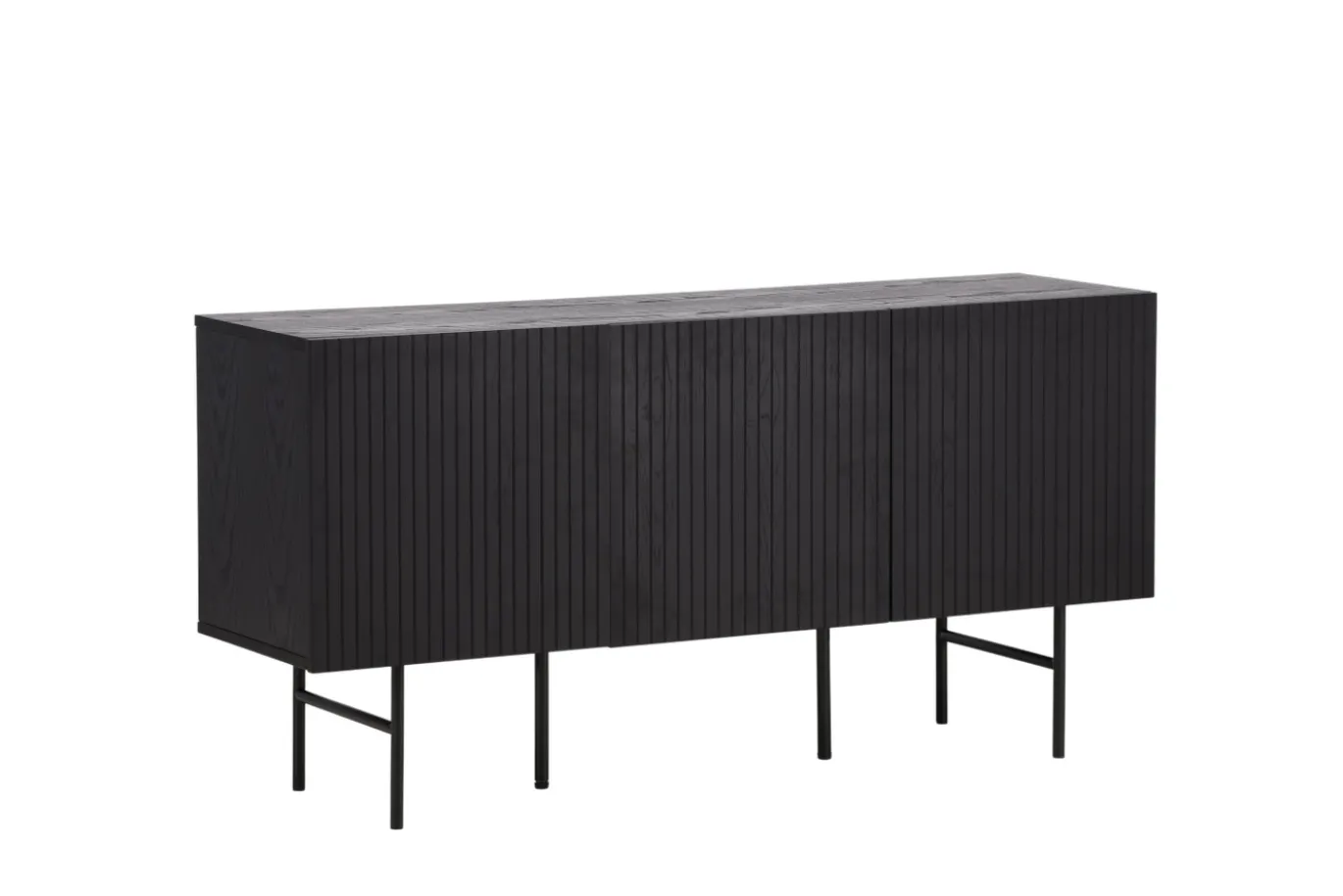 Fjôrd Dressoir Björkön Zwart Eiken Fineer