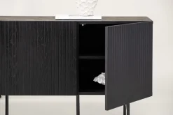 Fjôrd Dressoir Björkön Zwart Eiken Fineer