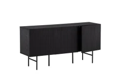 Fjôrd Dressoir Björkön Zwart Eiken Fineer