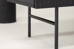 Fjôrd Dressoir Björkön Zwart Eiken Fineer