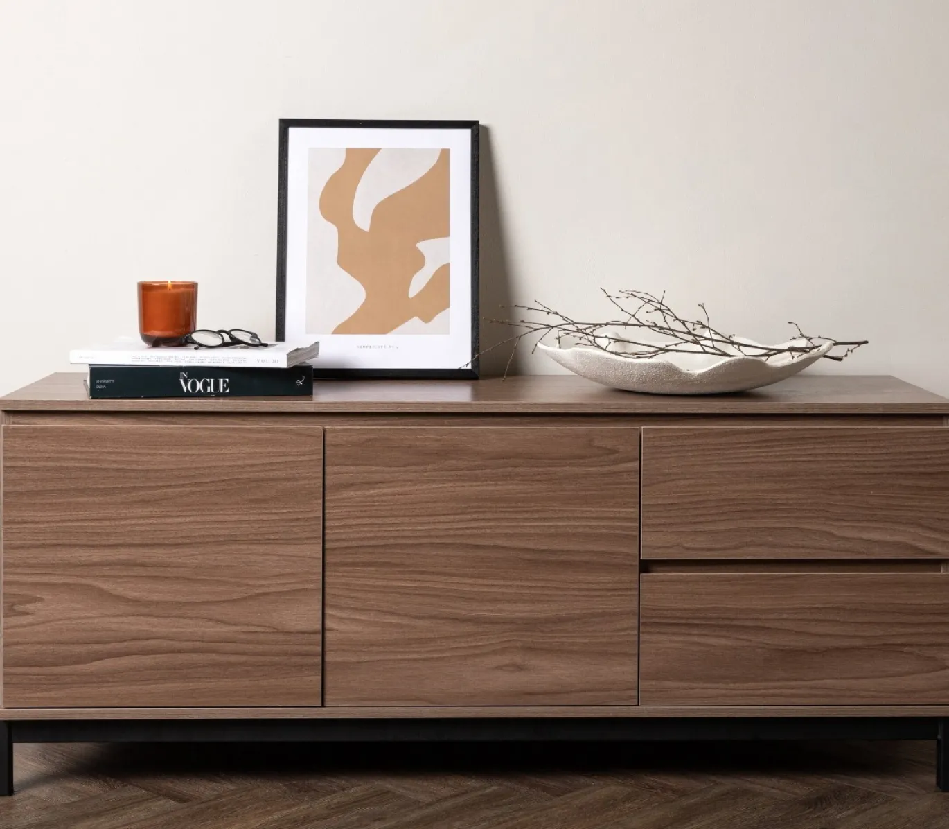Fjôrd Dressoir Corpus Walnoot 138cm