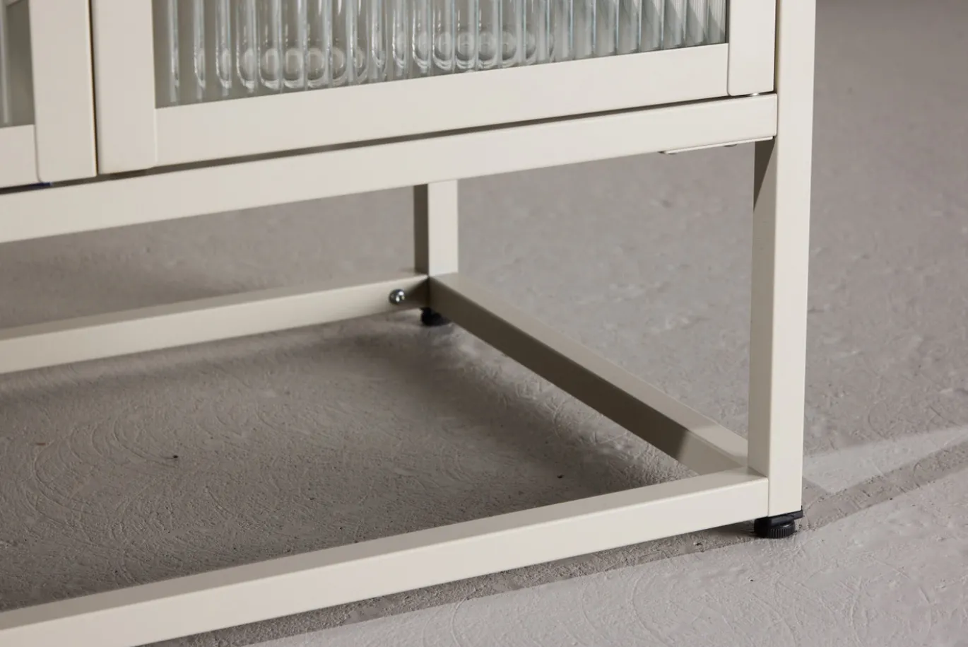 Fjôrd Dressoir Garis Metaal Beige