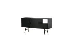 Fjôrd Dressoir Gold Zwart Fineer Brass