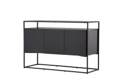Fjôrd Dressoir Kingsport Zwart Smoked Mdf