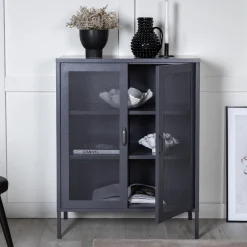 Fjôrd Dressoir Misha Mesh Doors Grijs