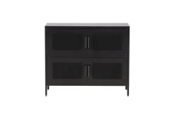 Fjôrd Dressoir Nett Zwart Metaal 90cm