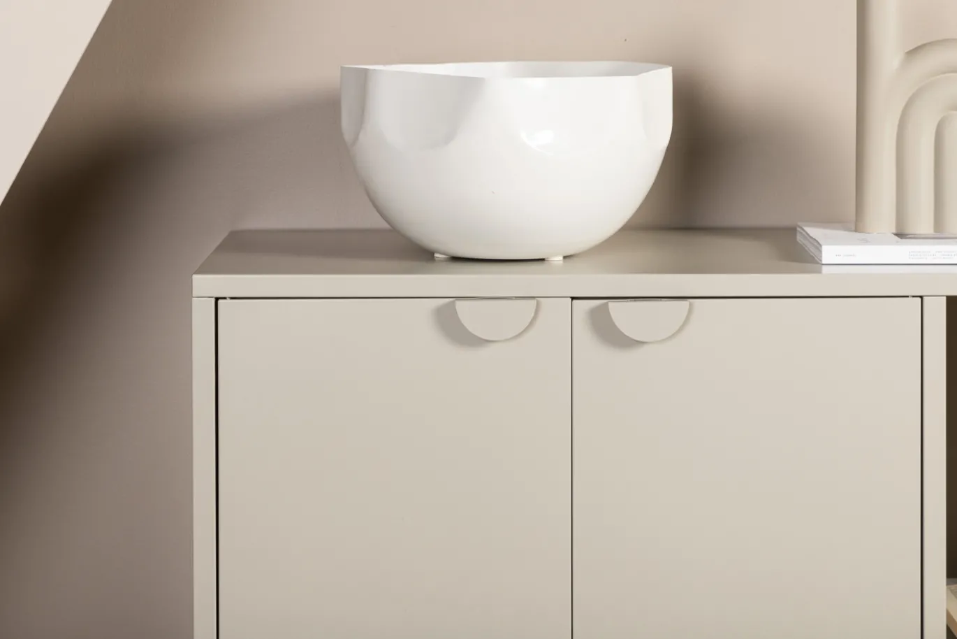 Fjôrd Dressoir Piring Staal Beige 100x110cm