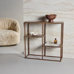 Fjôrd Dressoir Staal Walnoot
