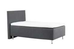Fjôrd Eenpersoonsbed Mesa 120x200cm Mat Zilver/Donkergrijs