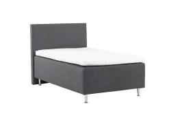 Fjôrd Eenpersoonsbed Mesa 120x200cm Mat Zilver/Donkergrijs