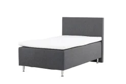 Fjôrd Eenpersoonsbed Mesa 120x200cm Mat Zilver/Donkergrijs