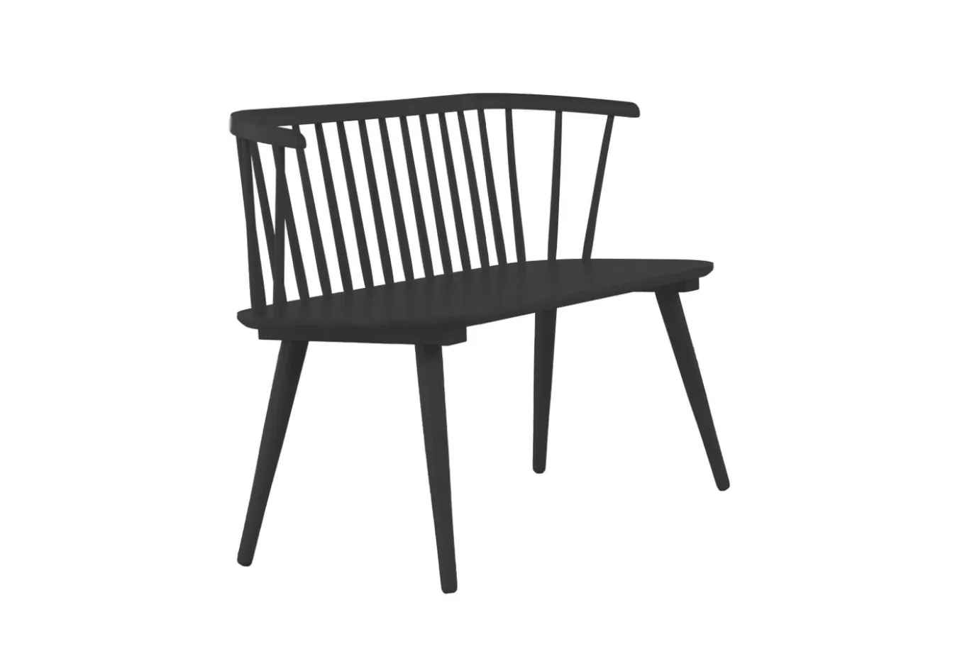 Fjôrd Eetkamerbank Bobby Zwart